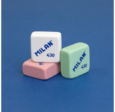 Goma de borrar milan 430 blister , 4 Unidades