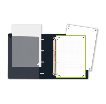 Oxford live & go a4+ polyfoam europeanbinder - lomo de 45mm - anillas de 4dx35mm - recambio 5x5