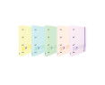 Carpeta con recambio oxford europeanbinder live&go din a4+polyfoam 4 anillas 35 mm cuadro 5 mm colores pastel