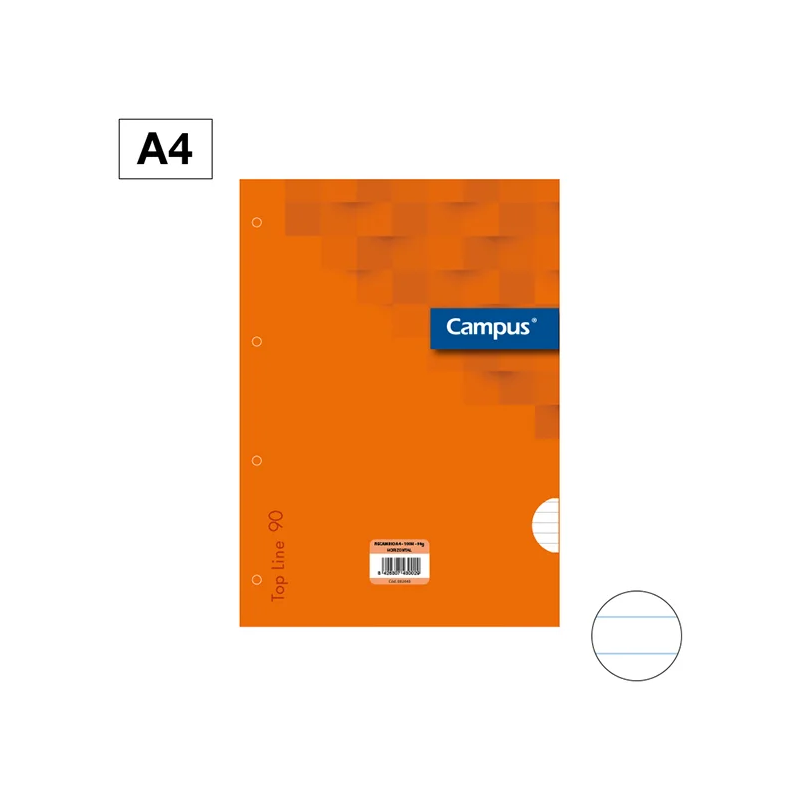 Recambios Archivador Campus A4 100 Hojas 90 G. Horizontal