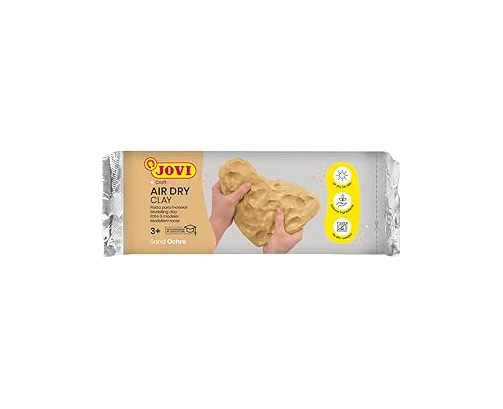 Jovi Air Dry - Pasta para Modelar, Paquete de Arcilla color Ocre, 1 unidad de 250 gramos, Masa de Modelar Secado al Aire