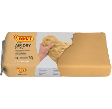 Jovi Air Dry - Pasta para Modelar, Paquete de Arcilla color Ocre, 1 unidad de 250 gramos, Masa de Modelar Secado al Aire