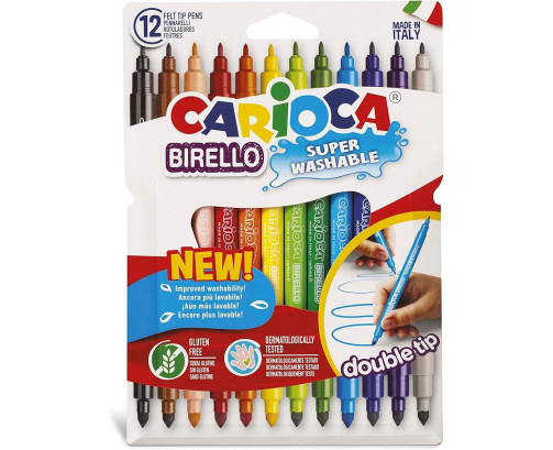 Carioca Birello rotuladores doble punta 12 uds.