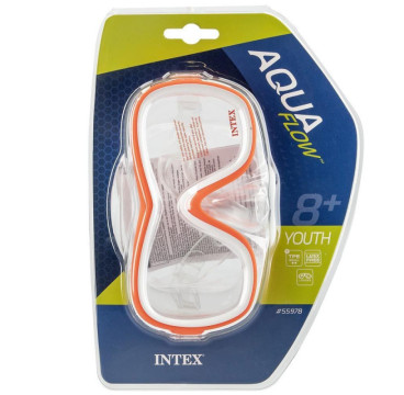 Intex Gafas Buceo Unisex, De policarbonato y Silicona, Ajustables, 8 años, Latex Free, Hipoalergénicas