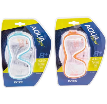 Intex Gafas Buceo Unisex, De policarbonato y Silicona, Ajustables, 8 años, Latex Free, Hipoalergénicas