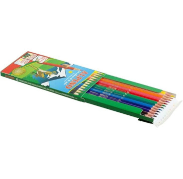 Lapices de colores alpino  caja de 12 colores largos