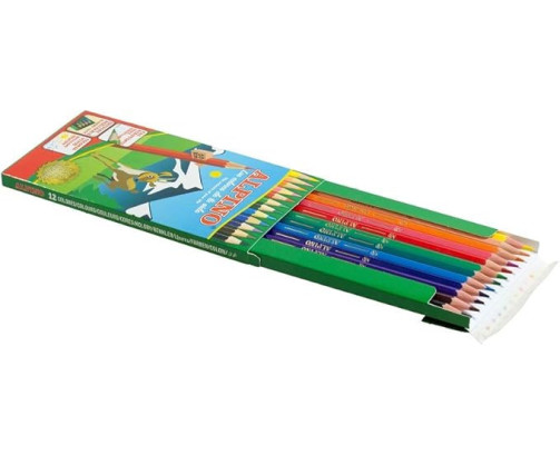 Lapices de colores alpino  caja de 12 colores largos