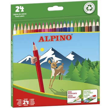 Lapices de colores alpino 658 caja de 24 colores