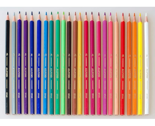 Lapices de colores alpino 658 caja de 24 colores