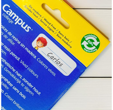 Campus College - Lápices de colores para dibujo, Pack 24 lápices