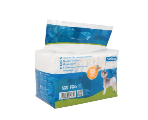 Nobleza 12x Pañales (XS)para Perros Desechables Hembra Cachorro Entrenamiento Pañales
