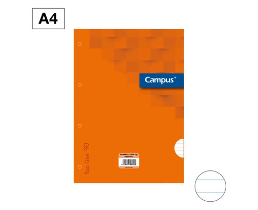 Campus-Recambio Archivador Campus A4 100 Hojas 90g Rayado Horizontal