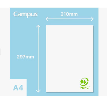 CAMPUS FOLIOS  2500HOJAS PAPEL ECO PEFC BLANCO A4 75 G.