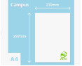 CAMPUS FOLIOS  2500HOJAS PAPEL ECO PEFC BLANCO A4 75 G.