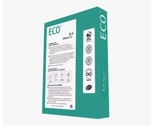 CAMPUS FOLIOS  2500HOJAS PAPEL ECO PEFC BLANCO A4 75 G.