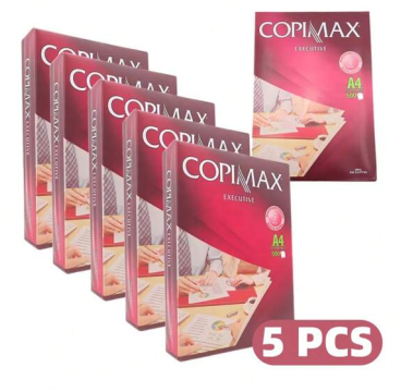 Papel blanco Copimax Marca A4 (210 x 297 mm), 80gsm, Ideal para oficinas e impresoras, 2500 hojas