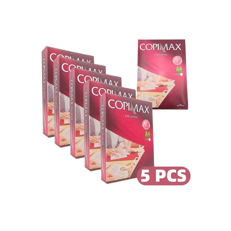 Papel blanco Copimax Marca A4 (210 x 297 mm), 80gsm, Ideal para oficinas e impresoras, 2500 hojas