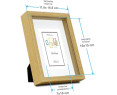 Marco con profundidad 15x15cm - 30x40cm  Haya MOD 3503 madera con paspartu